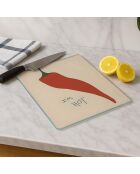 Tabla de cortar multicolor - 30x40 cm