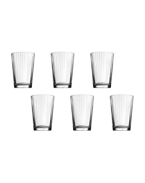 Set di 6 bicchieri trasparenti - 210 ml