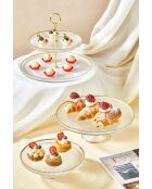 Set di 3 piatti trasparenti per la presentazione degli alimenti