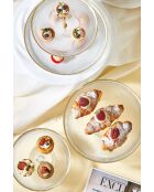 Set di 3 piatti trasparenti per la presentazione degli alimenti