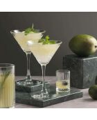 Set de 4 vasos de martini transparentes