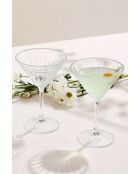Set de 4 vasos de martini transparentes