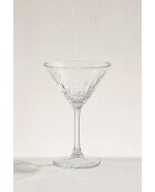 Set de 4 vasos de martini transparentes