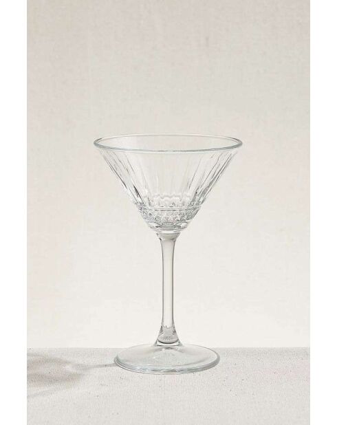 Set di 4 bicchieri da martini trasparenti