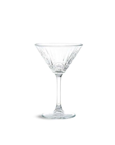 Set di 4 bicchieri da martini trasparenti