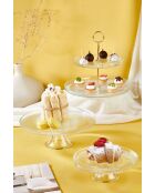 Set di 3 piatti trasparenti per la presentazione degli alimenti