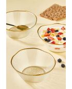 Ensemble de 6 bols transparents - D.15 cm