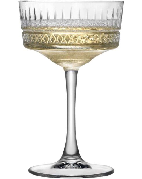Lot de 4 verres à martini transparents - 260 ml