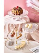 Set di 3 piatti trasparenti per la presentazione degli alimenti