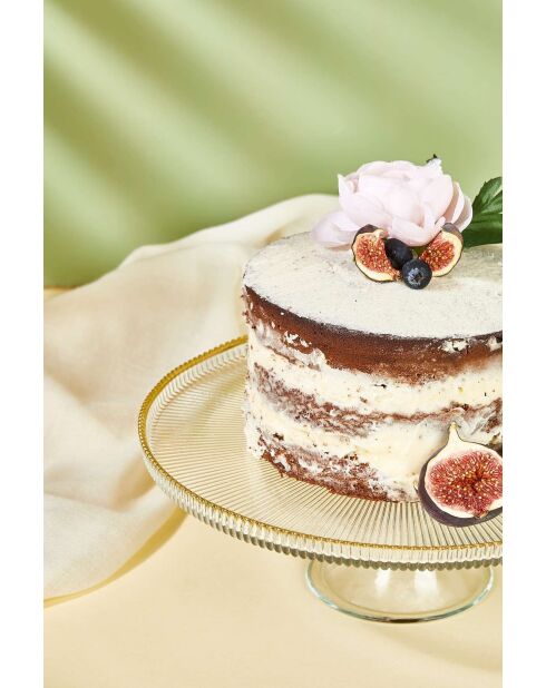 Piatto da portata trasparente - D.28 cm