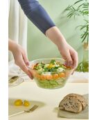 Saladier en verre transparent - D.21 cm
