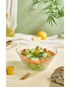Saladier en verre transparent - D.21 cm