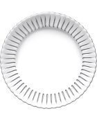 6 piatti in vetro trasparente - D.16 cm