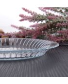 6 piatti in vetro trasparente - D.16 cm