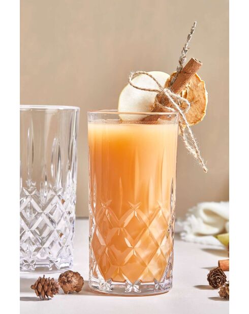 Lot de 6 verres transparents - 420 ml