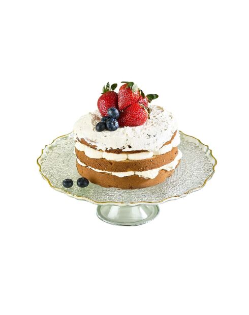 Piatto da portata trasparente per dolci - 28 cm