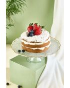 Piatto da portata trasparente per dolci - 28 cm