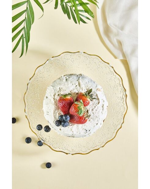 Piatto da portata trasparente per dolci - 28 cm