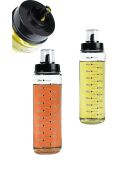 2 transparante oliedispensers - 500 ml