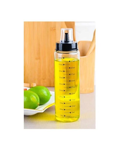 2 transparante oliedispensers - 500 ml