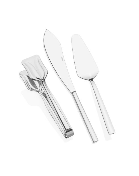 3 posate da tavola cromate