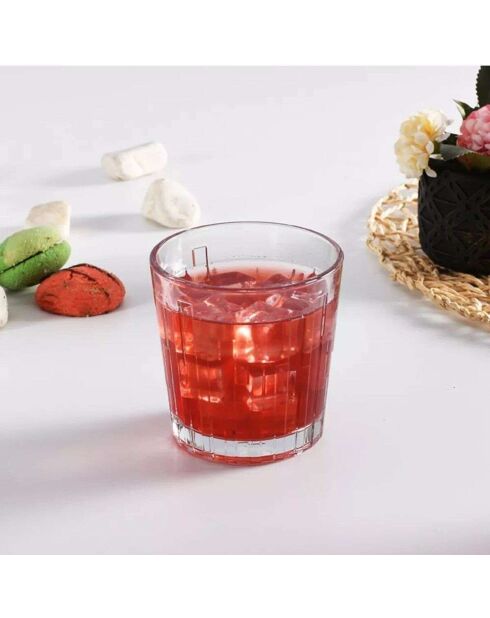 Lots de 6 verres à whisky transparents - 300 ml