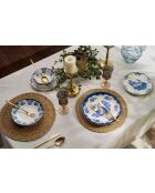 Servizio da tavola bianco/blu - 24 pezzi