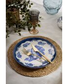 Servizio da tavola bianco/blu - 24 pezzi