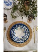 Servizio da tavola bianco/blu - 24 pezzi