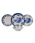 Servizio da tavola bianco/blu - 24 pezzi