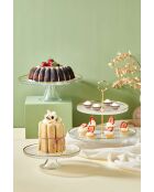 Set di 3 piatti trasparenti per la presentazione degli alimenti