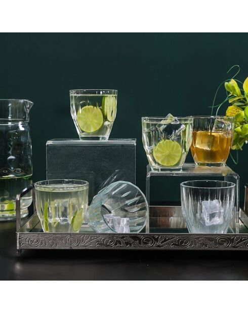 Lot de 6 verres transparents - 275 ml