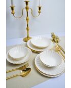 Service de table blanc/or - 24 pièces