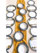 Service de table blanc/anthracite - 24 pièces