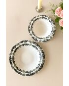 servicio de mesa caqui/menta - 24 piezas