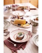 Servizio da tavola rosso/verde - 24 pezzi