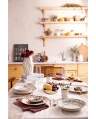 Servizio da tavola rosso/verde - 24 pezzi