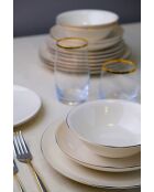 Service de table multicolore - 24 pièces