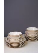 Service de table multicolore - 24 pièces