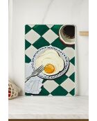 Mehrfarbiges Schneidebrett - 20x30 cm