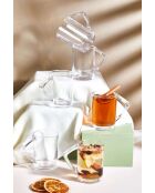 6 verres à poignée transparents - 240 ml