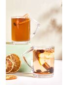 6 verres à poignée transparents - 240 ml