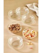 6 Bols transparents - D.15 cm