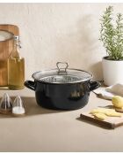 Cocina negra con cesta de cocción - 3,5 L