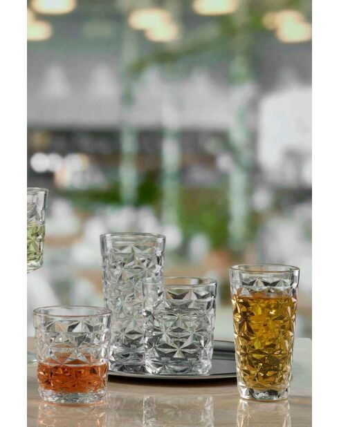 Lot de 4 verres transparents - 290 ml