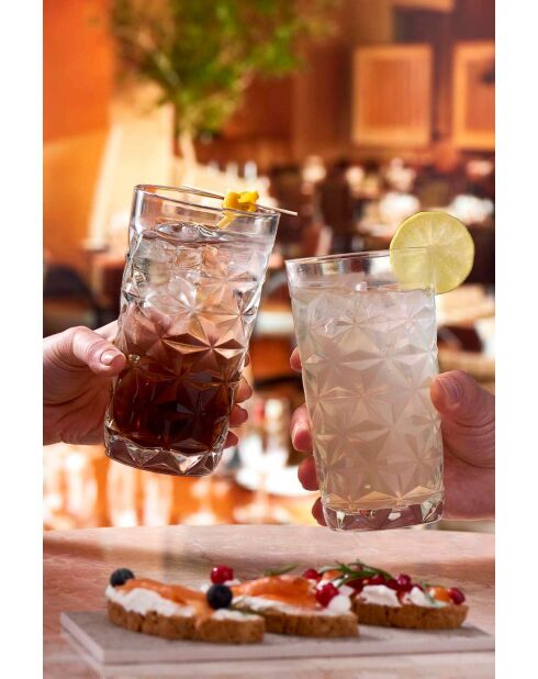 Lot de 4 verres transparents - 290 ml