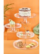 Set di 3 piatti trasparenti per la presentazione degli alimenti