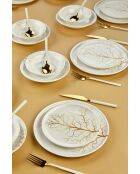 Servizio da tavola bianco/oro - 24 pezzi