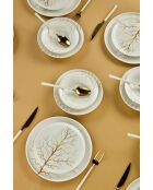 Servizio da tavola bianco/oro - 24 pezzi