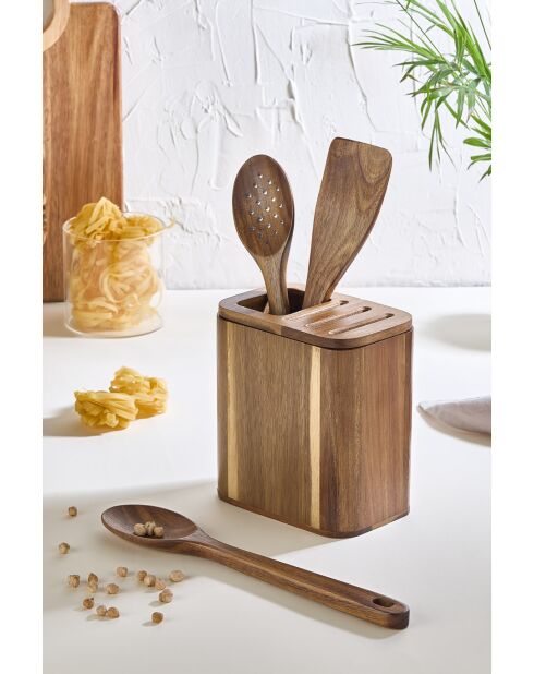 Set repose-cuillère en bois - 4 pièces